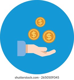 A minimalist, flat icon set representing e-currency and digital transactions, featuring clean lines and a modern aesthetic suitable for financial technology applications.