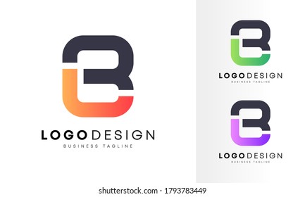 Minimalist flat initial JB, JE & BL letter logo design vector template for your company business 