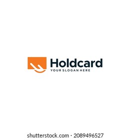 Minimales Flachbuchstabendesign für HOLD CARD