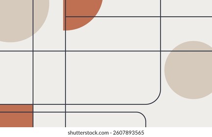 minimalist flat line design modern vector graphic illustration