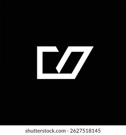 Logotipo plano minimalista usando as letras C e O. Perfeito para marca, identidade comercial e visual da empresa com um visual limpo e moderno.