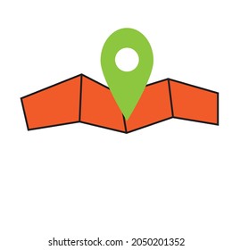 minimalist or flat map illustration