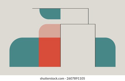 minimalist flat marker design modern vector graphic illustration