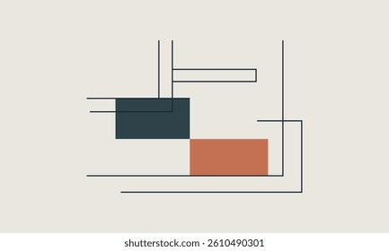 minimalist flat marker design modern vector graphic illustration