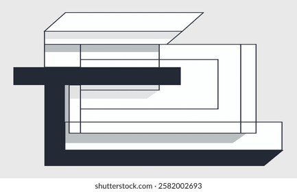 minimalist flat modern artistic vector graphic illustration