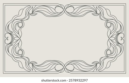 minimalist flat modern card border vector graphic illustration