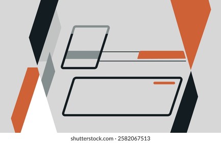 minimalist flat modern cool vector graphic illustration