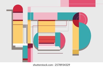minimalist flat modern decoration vector graphic illustration