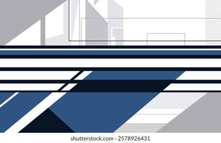 minimalist flat modern dynamic vector graphic illustration