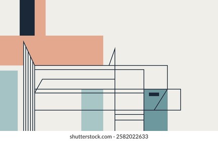 minimalist flat modern hipster vector graphic illustration