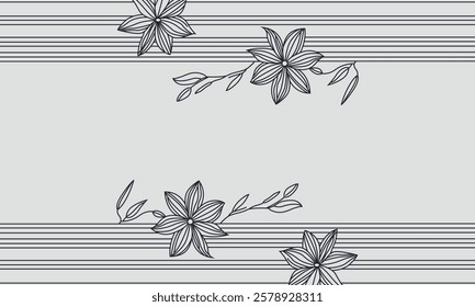 minimalist flat modern lotus vector graphic illustration
