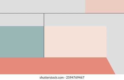 minimalist flat paper cut design modern vector graphic illustration