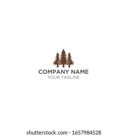 Minimalist Flat Pine Tree Logo Stock Vector (Royalty Free) 1657984528 ...