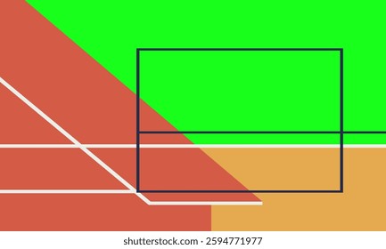 minimalist flat render design modern vector graphic illustration