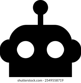 Minimalist and flat robot face