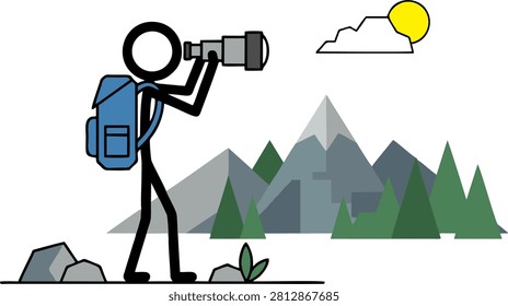 Minimalist flat vector illustration
