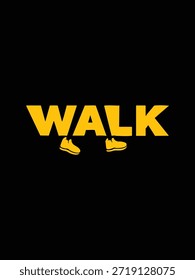Un Vector plano minimalista que muestra a una persona caminando, perfecto para el bienestar y el contenido de fitness.