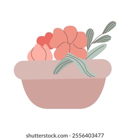 Minimalist Floral Arrangement in Bowl