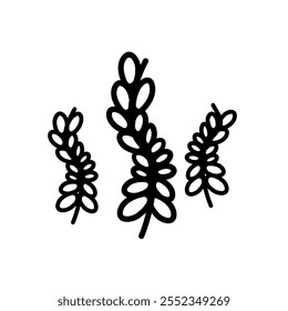 Ramal floral minimalista com arte de linha desenhada à mão, com folhas elegantes e vegetação botânica moderna para logotipos, tatuagens ou convites.






