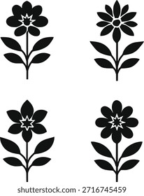 Minimalistische Blumengrafik
