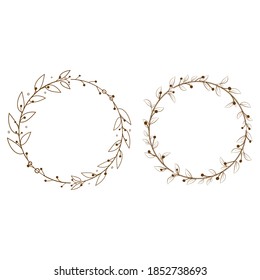 Colección minimalista de marcos florales. vector decorativo. marco de borde de invitación de boda.