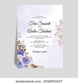 Minimalist Floral Lineart Invitation Card. Illustrator and designer. Wedding Invites, save the date, Birthday Invites, Video Invites, E-Cards.