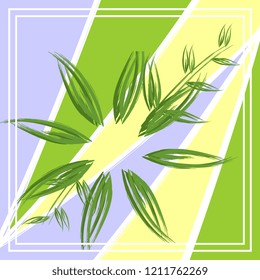 Minimalist floral pattern background for hijab and scarf vector illustration. Pastel colors trendy ready for print.