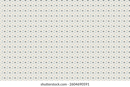 Minimalist floral pattern with bold outlines