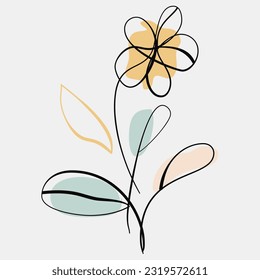 Minimalist Floral Vector Art Illustrations for Occasions template vintage fashion hand drawn decor