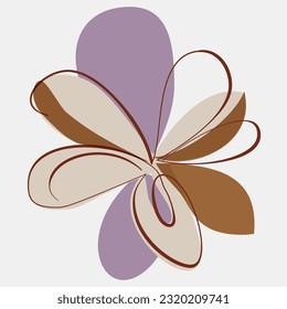 Minimalist Floral Vector Art Illustrations for Occasions template vintage fashion hand drawn decor.