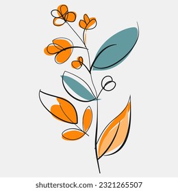Minimalist Floral Vector Art Illustrations for Occasions template vintage fashion hand drawn decor