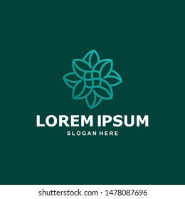 Minimalist Flower Logo Premium Design