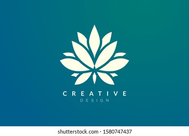 Minimalist flower vector design. It is suitable for spas, hotels, beauty, health, fashion, cosmetics, boutiques, salons, yoga, therapy, and others.
