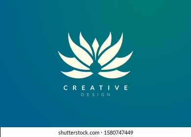 Minimalist flower vector design. It is suitable for spas, hotels, beauty, health, fashion, cosmetics, boutiques, salons, yoga, therapy, and others.