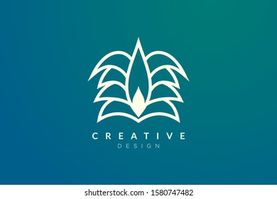 Minimalist flower vector design. It is suitable for spas, hotels, beauty, health, fashion, cosmetics, boutiques, salons, yoga, therapy, and others.