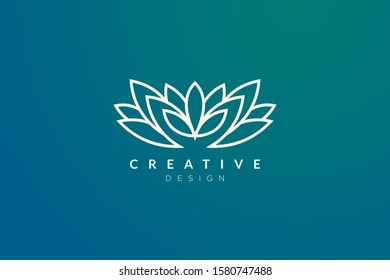 Minimalist flower vector design. It is suitable for spas, hotels, beauty, health, fashion, cosmetics, boutiques, salons, yoga, therapy, and others.