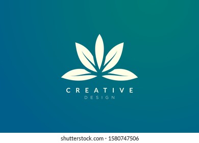 Minimalist flower vector design. It is suitable for spas, hotels, beauty, health, fashion, cosmetics, boutiques, salons, yoga, therapy, and others.