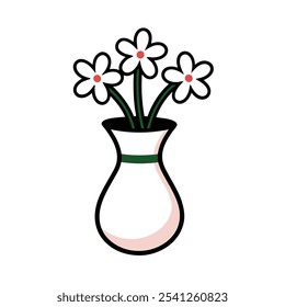 Chaleco de flores minimalista línea de Vector de arte, perfecto para proyectos de moda y diseño.






