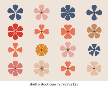 Minimalist Flowers in Earthy Tones