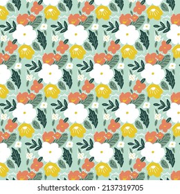 Minimalist Flowers Seamless Pattern for your business or merchandise