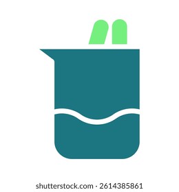Minimalist Fluid Container Icon Design Element