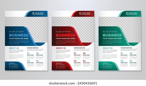 minimalist flyer template with modern concept and minimalist layout design