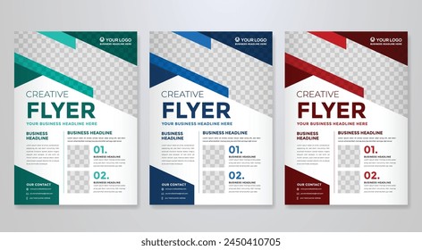minimalist flyer template with modern concept and minimalist layout design