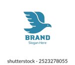 Minimalist Flying Bird Logo For Business