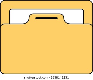 Minimalist Folder Symbol Icon Design