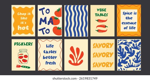 Minimalist food art posters with clean, modern compositions. Perfect wall decor for kitchens, bistros, and cozy cafes. Inspired by contemporary and abstract designs