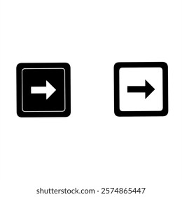 Minimalist Forward Arrow Icons - UI UX Navigation Buttons
