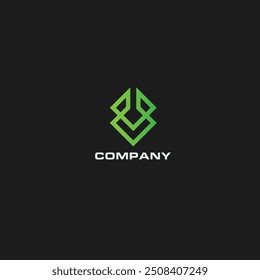 Minimalist fox logo flat vector design