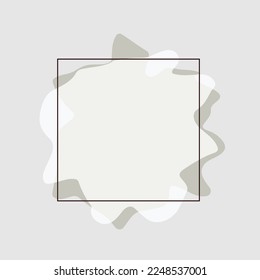 Minimalist Frame Isolated On Background. Vector Illustration