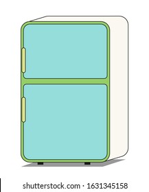 minimalist freezer illustration flat design